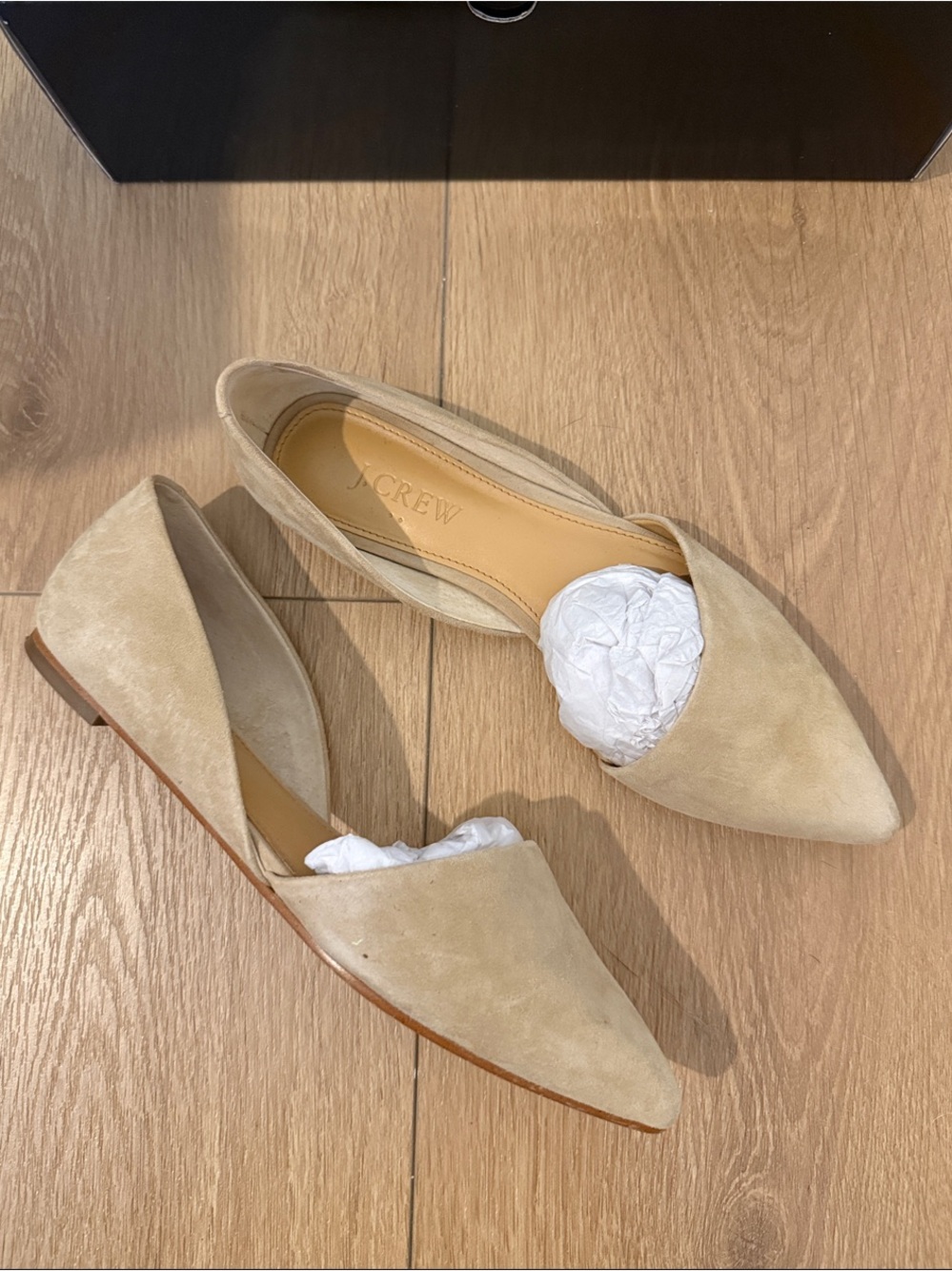J. Crew Factory Zoe Suede D’Orsay Flats